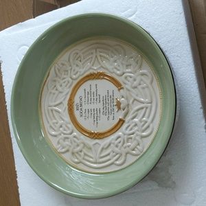 Grasslands Celtic 9" Irish Soda Bread Baking Dish Recipe St Patrick’s